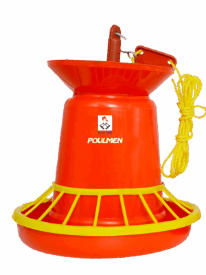 CHICK FEEDER WITH GRILL & HOPPER