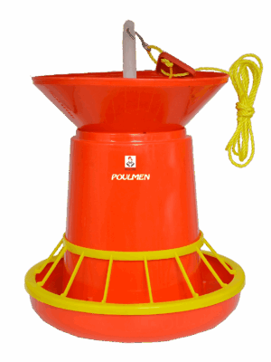 GROWER FEEDER WITH GRILL & HOPPER 8KG